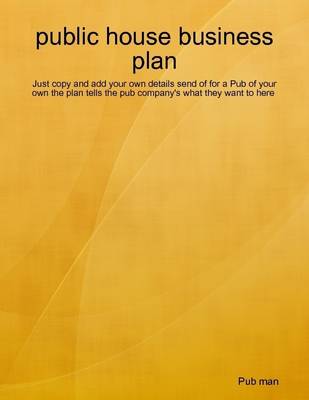 Book cover for Public House Business Plan