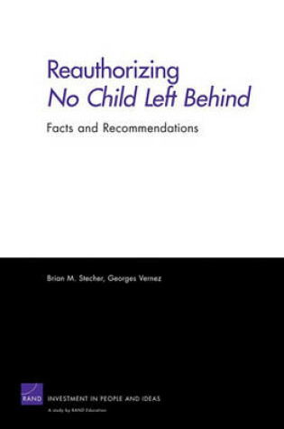 Cover of Reauthorizing No Child Left Behind