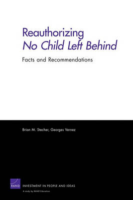 Cover of Reauthorizing No Child Left Behind