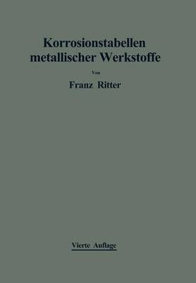 Book cover for Korrosionstabellen Metallischer Werkstoffe