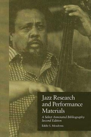 Cover of Jazz Research and Performance Materials