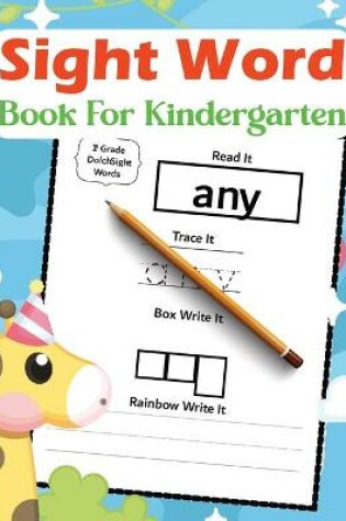 Cover of Sight Word Book For Kindergarten