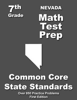 Book cover for Nevada 7th Grade Math Test Prep