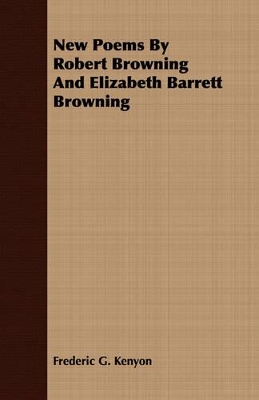 Book cover for New Poems By Robert Browning And Elizabeth Barrett Browning