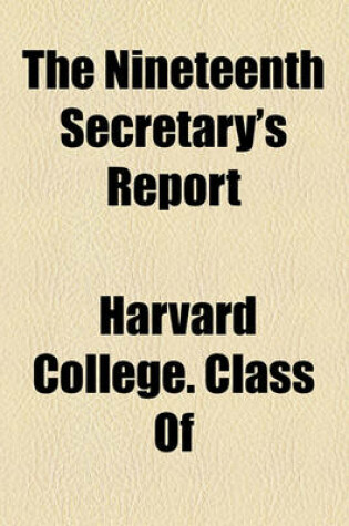 Cover of The Nineteenth Secretary's Report