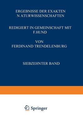 Book cover for Ergebnisse der Exakten Naturwissenschaften