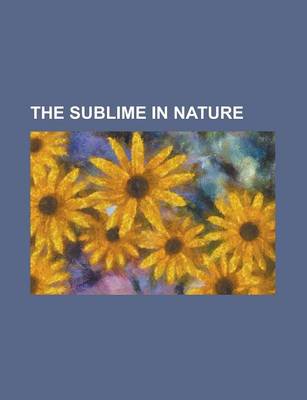 Book cover for The Sublime in Nature