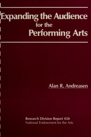 Cover of Expanding the Audience for the Performing Arts