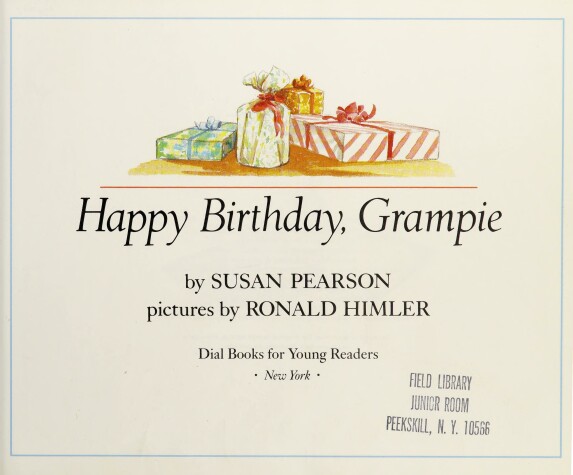 Book cover for Pearson & Himler : Happy Birthday, Grampie (Hbk)