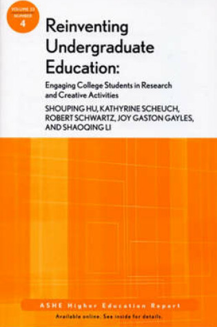 Cover of Reinventing Undergraduate Education