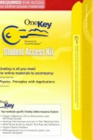 Cover of OneKey CourseCompass, Student Access Kit, Physics