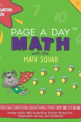 Cover of Page a Day Math, Math Handwriting Introduction Book 10