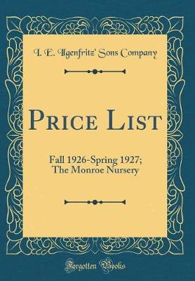 Book cover for Price List