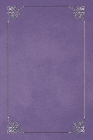 Cover of Deluge Purple 101 - Blank Notebook with Fleur de Lis Corners