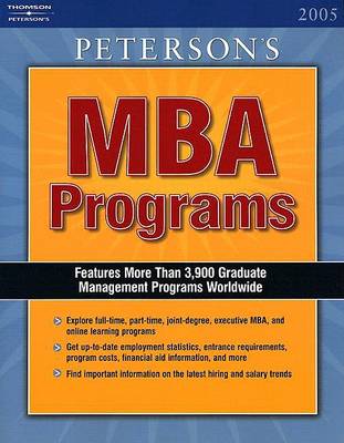 Book cover for The Guide to MBA Programs