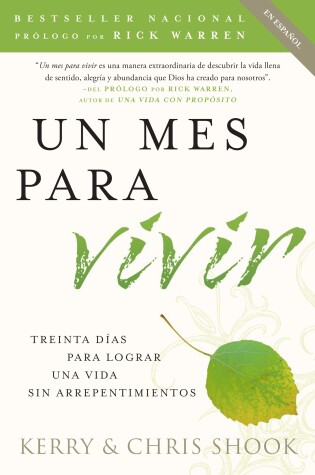 Cover of Un mes para vivir / One Month to Live Spanish