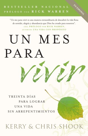 Book cover for Un mes para vivir / One Month to Live Spanish