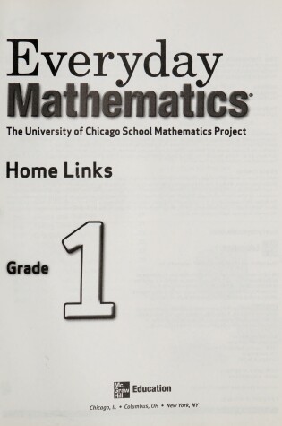 Cover of Everyday Mathematics, Grade 1, Consumable Home Links