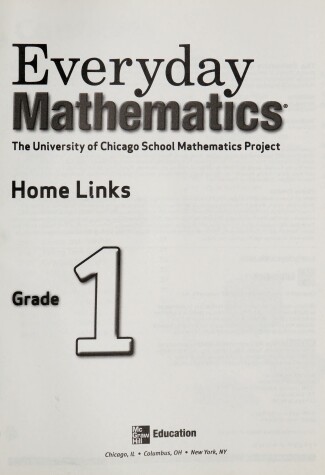 Book cover for Everyday Mathematics, Grade 1, Consumable Home Links