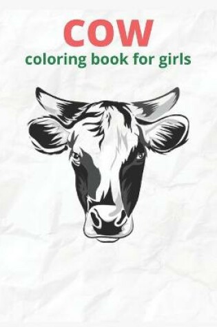 Cover of cow coloring book for girl