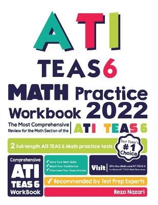 Book cover for ATI TEAS 6 Math Practice Workbook
