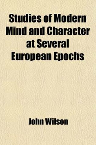 Cover of Studies of Modern Mind and Character