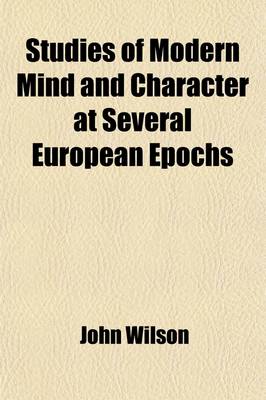 Book cover for Studies of Modern Mind and Character