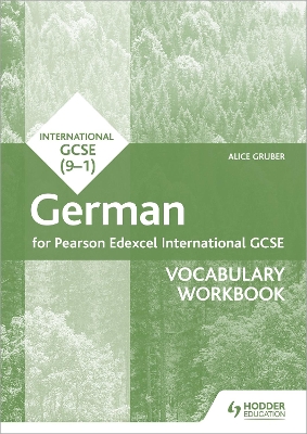 Book cover for Pearson Edexcel International GCSE German Vocabulary Workbook