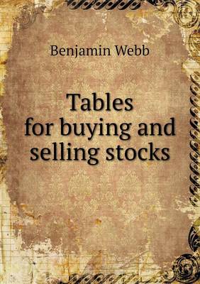 Book cover for Tables for buying and selling stocks