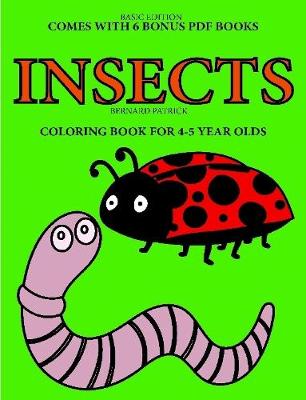 Book cover for Coloring Book for 4-5 Year Olds (Insects)