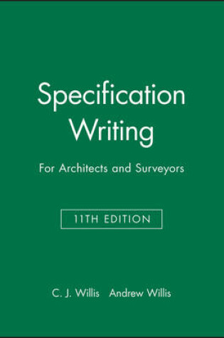 Cover of Specification Writing