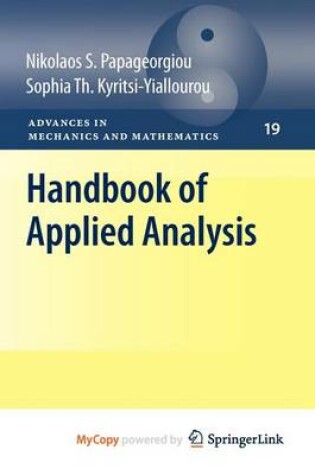 Cover of Handbook of Applied Analysis