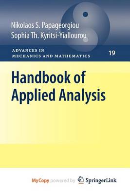 Book cover for Handbook of Applied Analysis