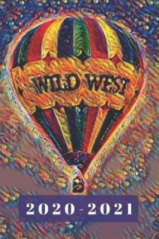 Cover of Red Yellow Blue & Green Hot Air Balloon Adventure Lovers 25 Month Weekly Planner Dated Calendar for Women & Men