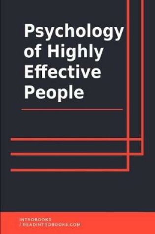 Cover of Psychology of Highly Effective People