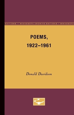 Book cover for Poems, 1922-1961