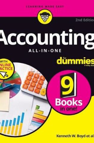 Cover of Accounting All–in–One For Dummies with Online Prac tice, Second Edition