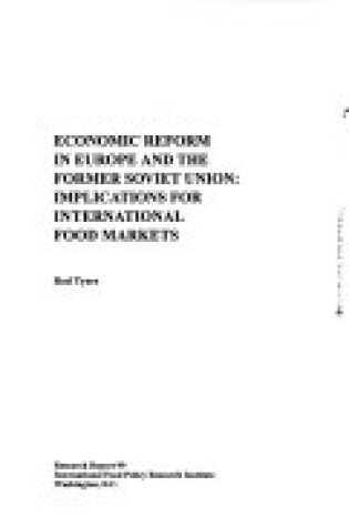 Cover of Economic Reform in Europe and the Former Soviet Union