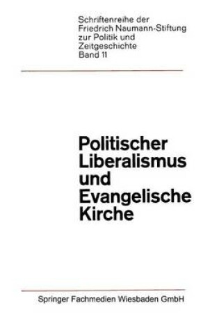 Cover of Politischer Liberalismus und Evangelische Kirche