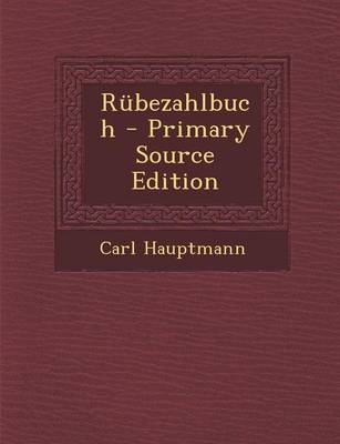 Book cover for Rubezahlbuch - Primary Source Edition