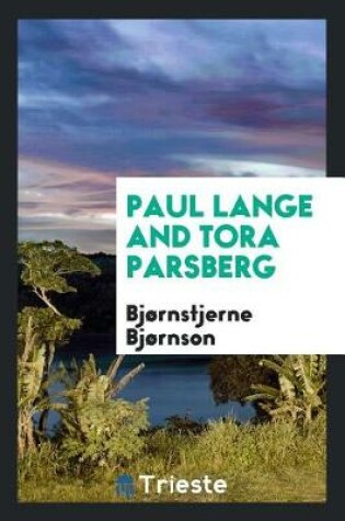Cover of Paul Lange and Tora Parsberg