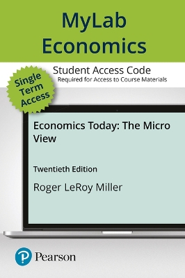 Book cover for Mylab Economics with Pearson Etext -- Access Card -- For Economics Today