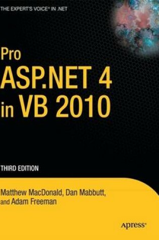 Cover of Pro ASP.NET 4 in VB 2010