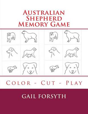 Book cover for Australian Shepherd Memory Game