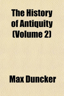 Book cover for The History of Antiquity (Volume 2)