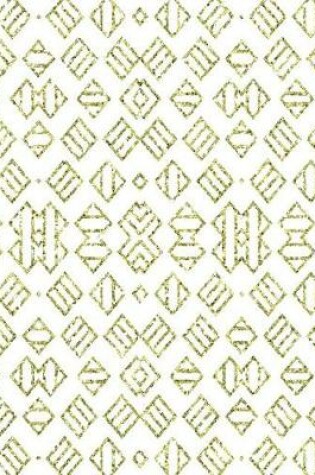 Cover of Gold Glitter Geometric Pattern Notebook