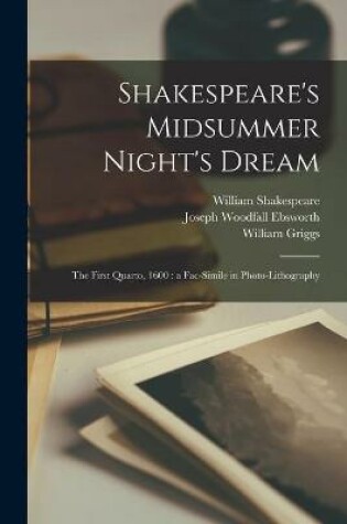 Cover of Shakespeare's Midsummer Night's Dream