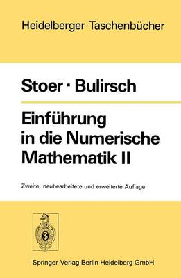 Cover of Einfa1/4hrung in Die Numerische Mathematik II