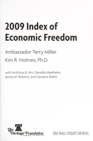Cover of 2009 Index of Economic Freedom