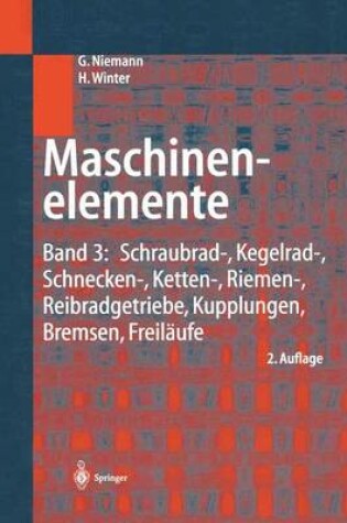 Cover of Maschinenelemente Vol 3